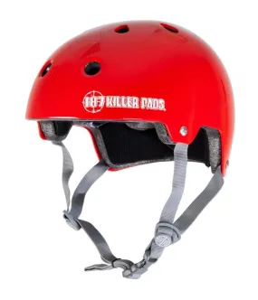 187 Killer Pads Certified Helmet - Gloss Red===SALE====