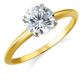 4 ct. Tiffany Style 4-Claw Solitaire Ring