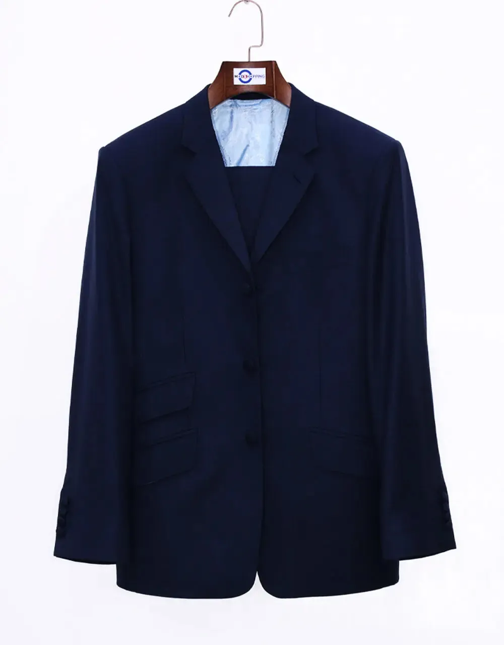 60s Style Essential Dark Navy Blue Suit