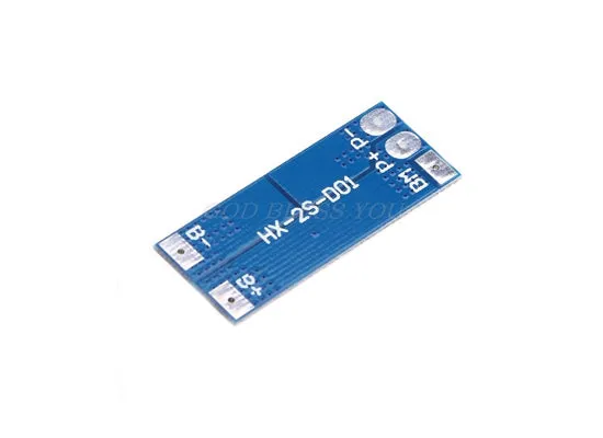 7.4V BMS 2S 8A 18650 Lithium Battery Protection Board(Peak Current 15Amp) HX-2S-D01