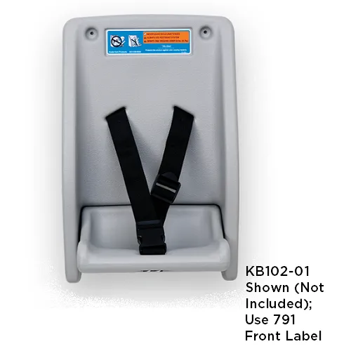 791 - FRONT LABELS for KB102 Child Protection Seats