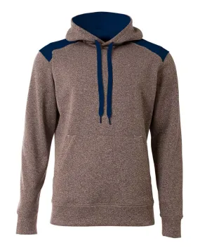 A4 N4093 Tourney Fleece Hoodie - Heather Navy