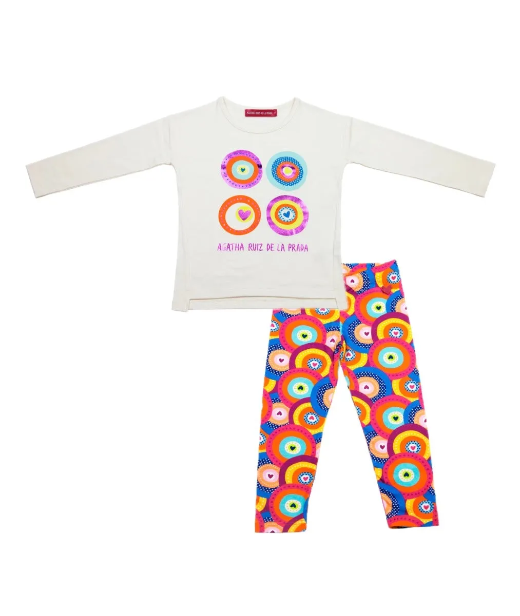 Agatha Ruiz de la Prada Bubbles Sweatshirt & Leggings Set