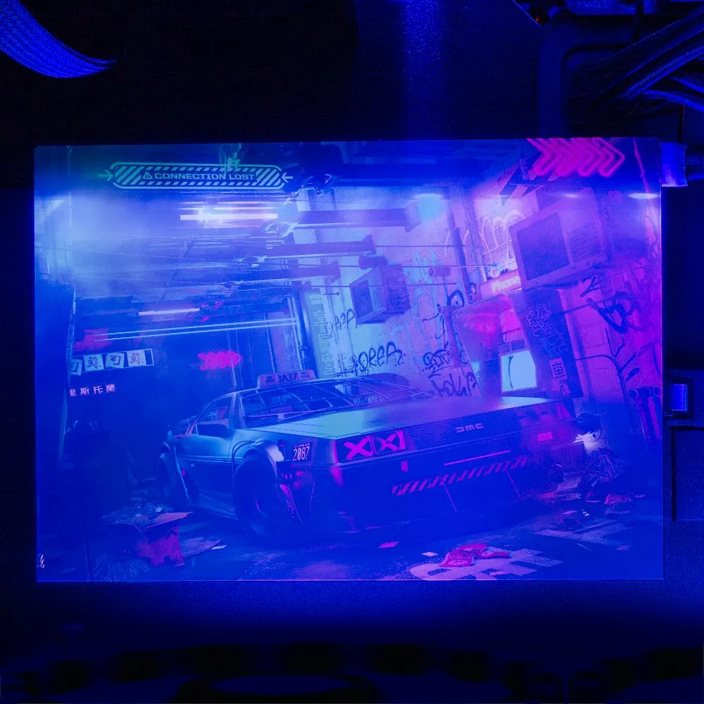 Alley Cyberpunk RGB HDD Cover Horizontal