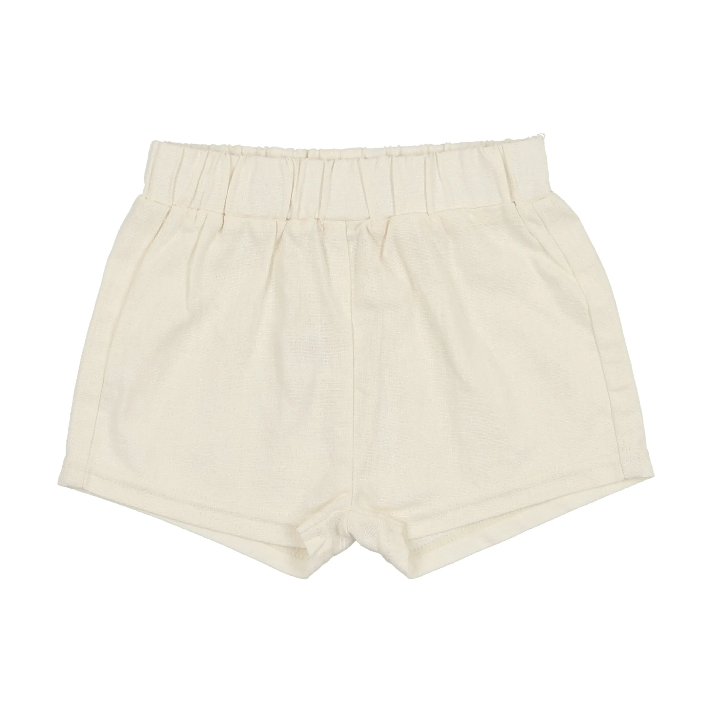 ANALOGIE CREAM LINEN PULL ON SHORTS [FINAL SALE]