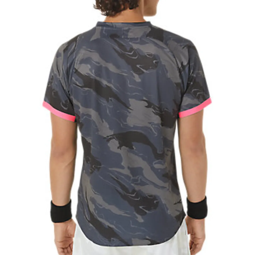 Asics Match Graphic Short Sleeved Men Top - Carrier Grey