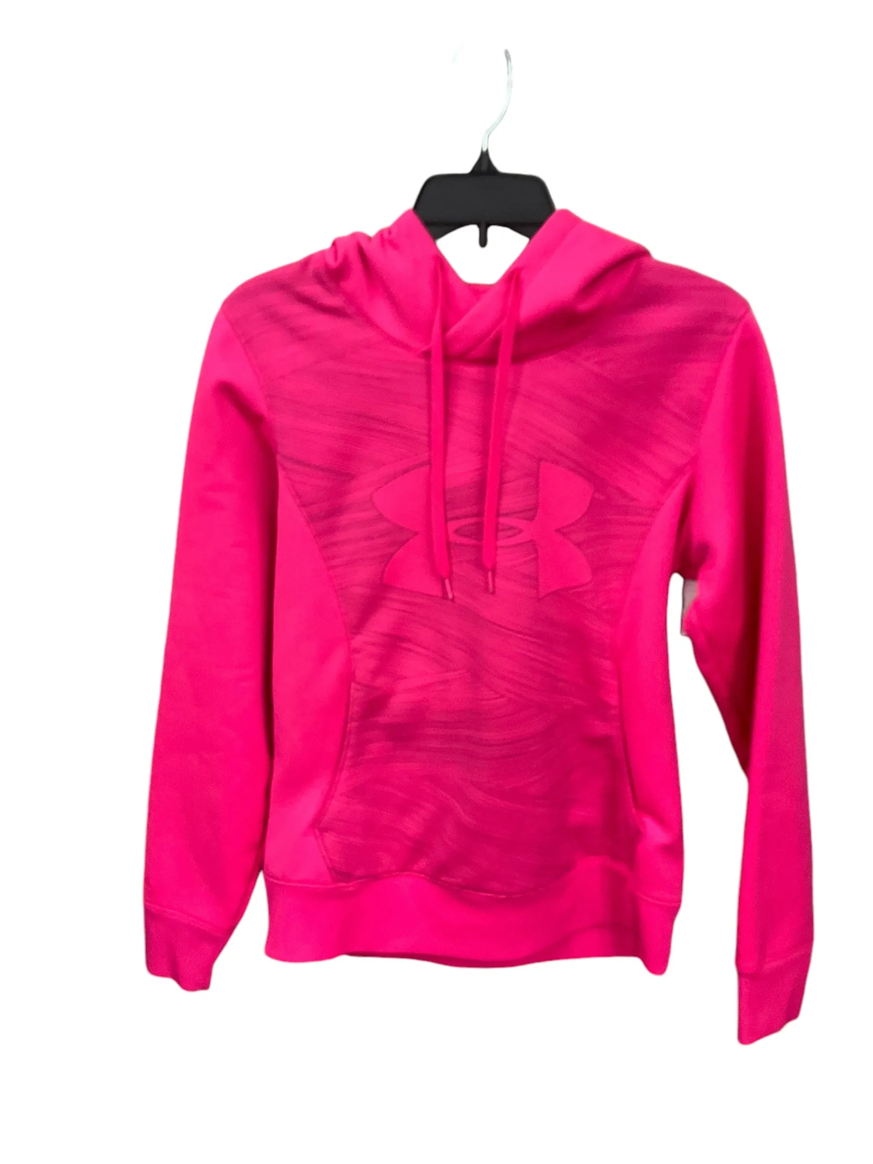 Athletic Sweatshirt Hoodie By Under Armour In Pink, Size: M