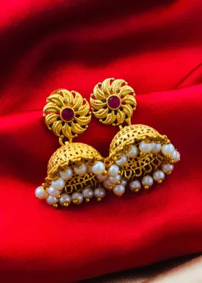 ATTRACTIVE FLORAL JHUMKI