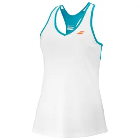 Babolat Girls Play Tank - White/Blue