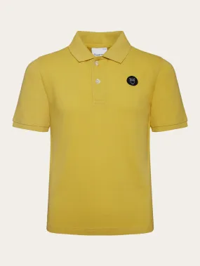 Basic badge polo - GOTS/Vegan - Misted Yellow