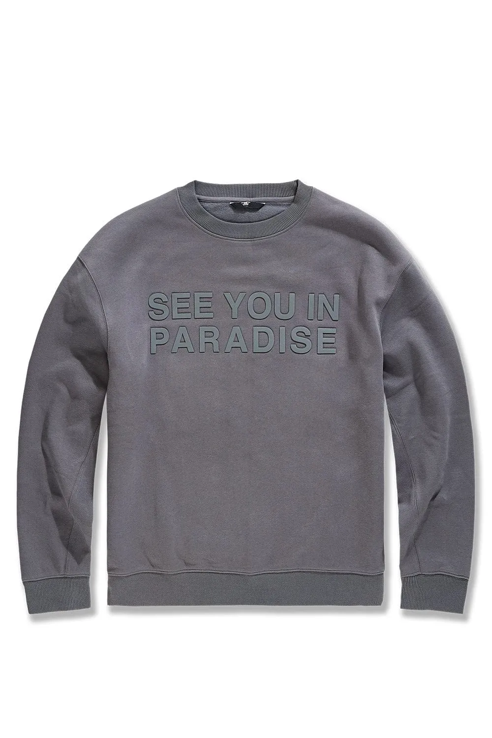 Big Men's Paradise Tonal Crewneck Sweatshirt