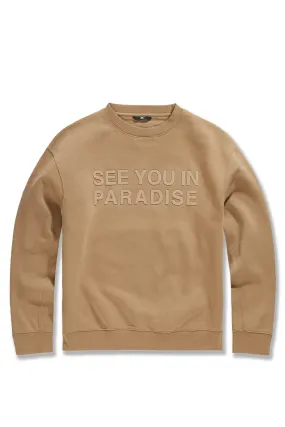 Big Men's Paradise Tonal Crewneck Sweatshirt