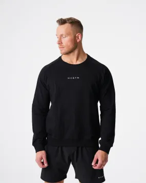 Black Crew Neck Sweatshirt