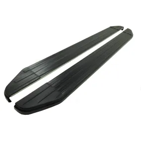 Black Raptor Side Steps Running Boards for Mitsubishi L200 Double Cab 2015 