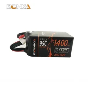 Bonka 1400mAh 6S 22.2V 95C Lipo Battery BKU2-1400/95-6S [DG]