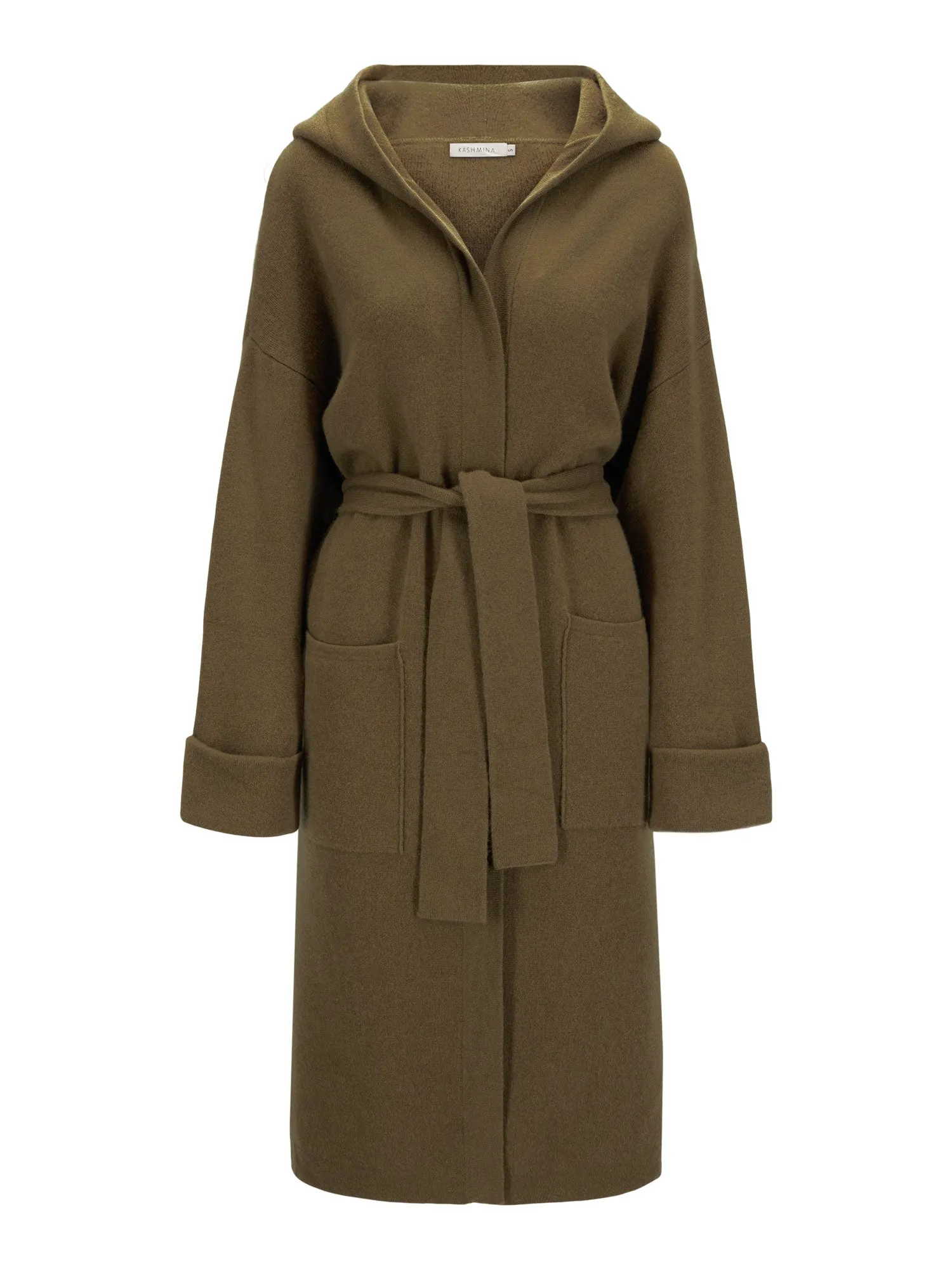 Cashmere coat "Nora" - hunter