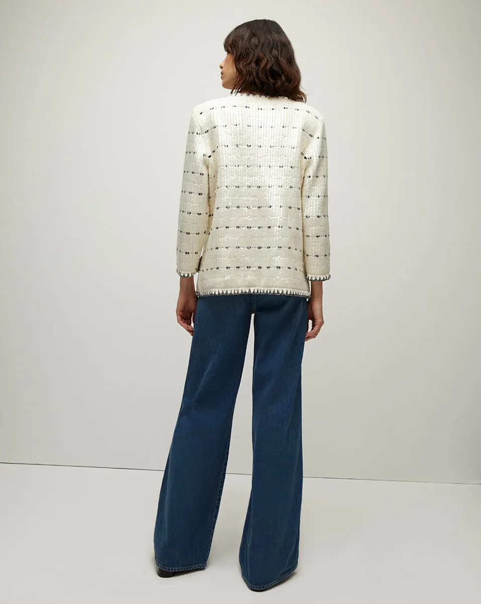 Ceriani Sequined Knit Jacket