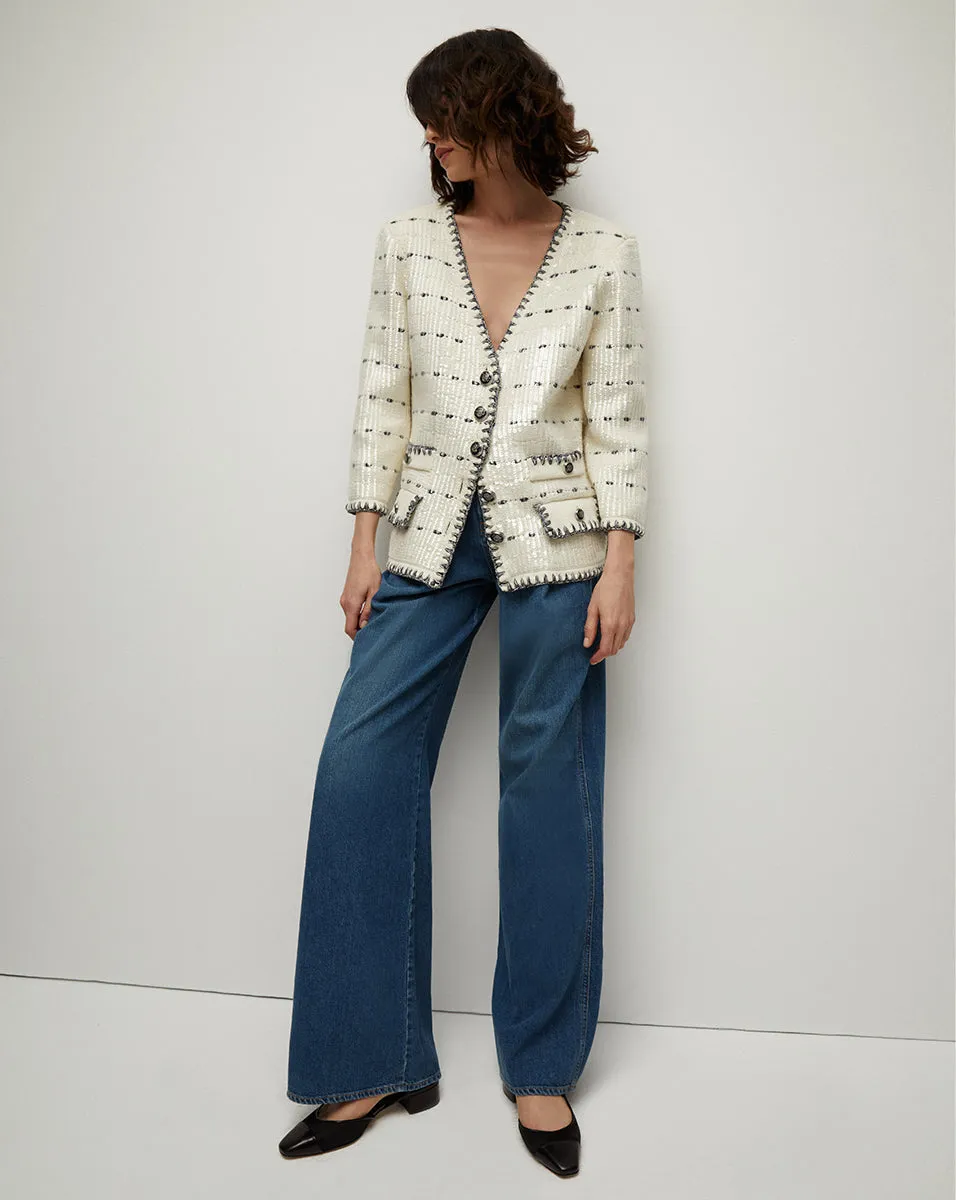 Ceriani Sequined Knit Jacket