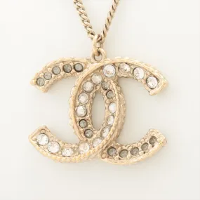 Chanel CC Rhinestone Reversible Necklace Costume Jewellery