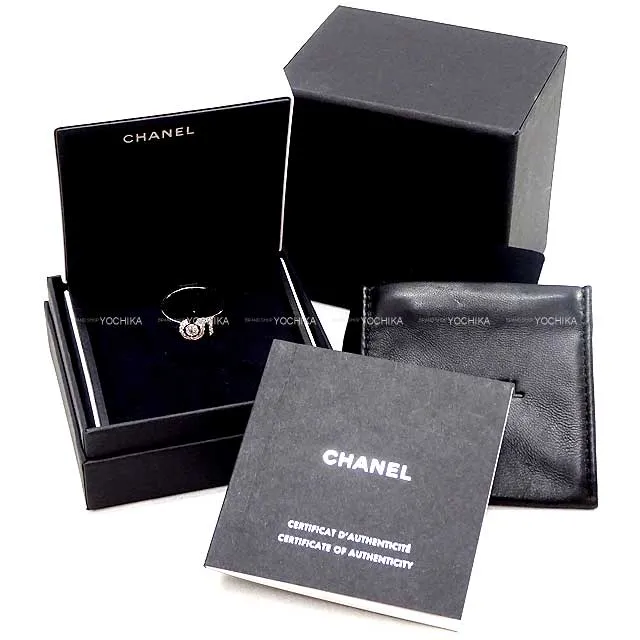 CHANEL ring Eternal Ring No.5 #61 White Gold 18KWG/Diamond 0.26ct White Gold HW J12002[ALMOST NEW][Authentic]