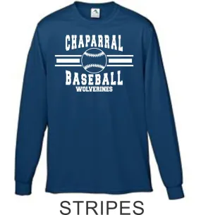 Chap Baseball Wicking Long Sleeve Tee in 3 Designs