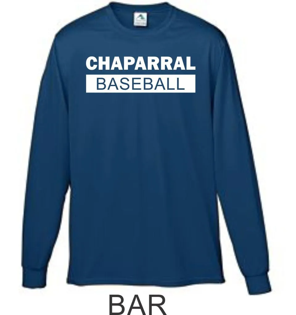 Chap Baseball Wicking Long Sleeve Tee in 3 Designs