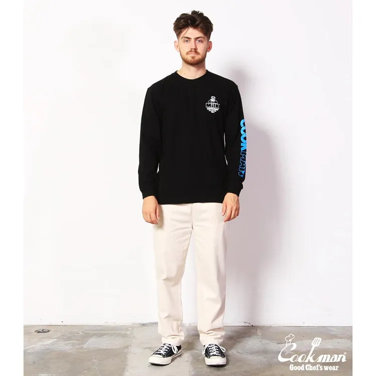 Cookman Long Sleeve Tees - Milk : Black