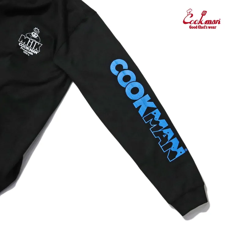 Cookman Long Sleeve Tees - Milk : Black