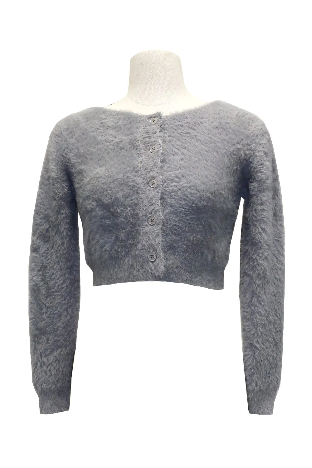 Dani Fuzzy Cropped Cardigan