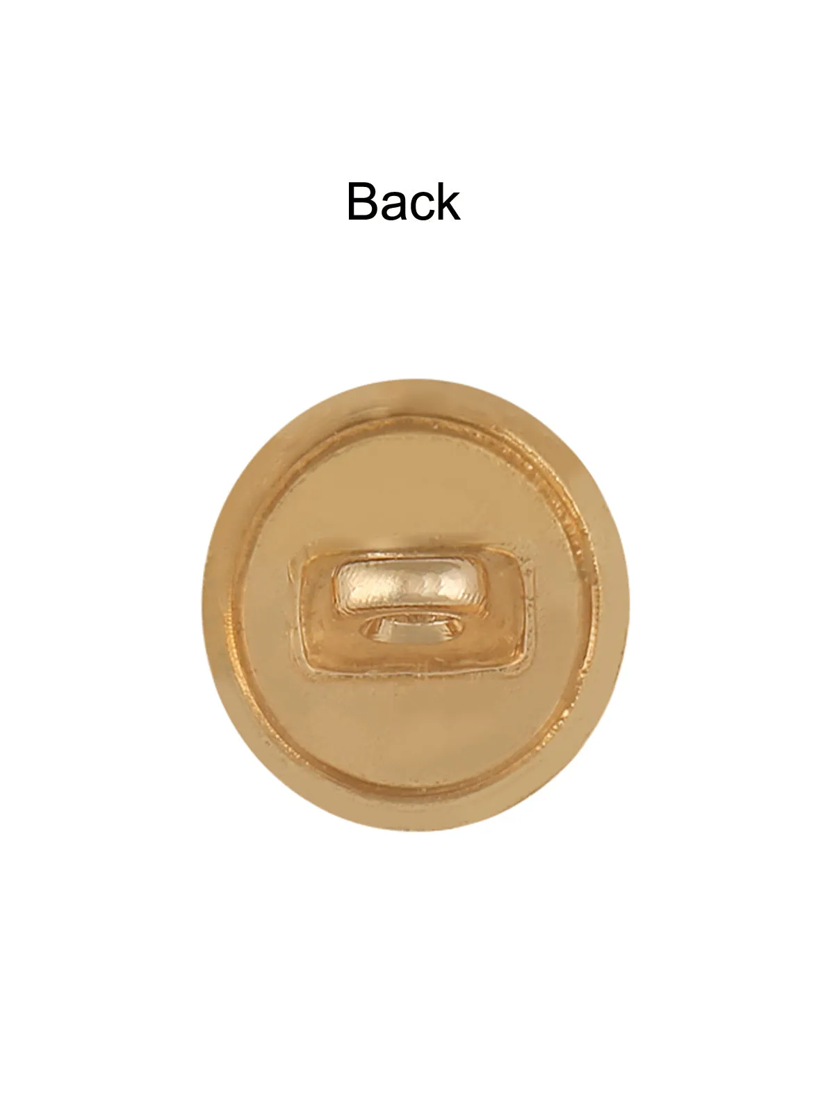 Elegant Round Shape Shiny Golden Engraved Design Button