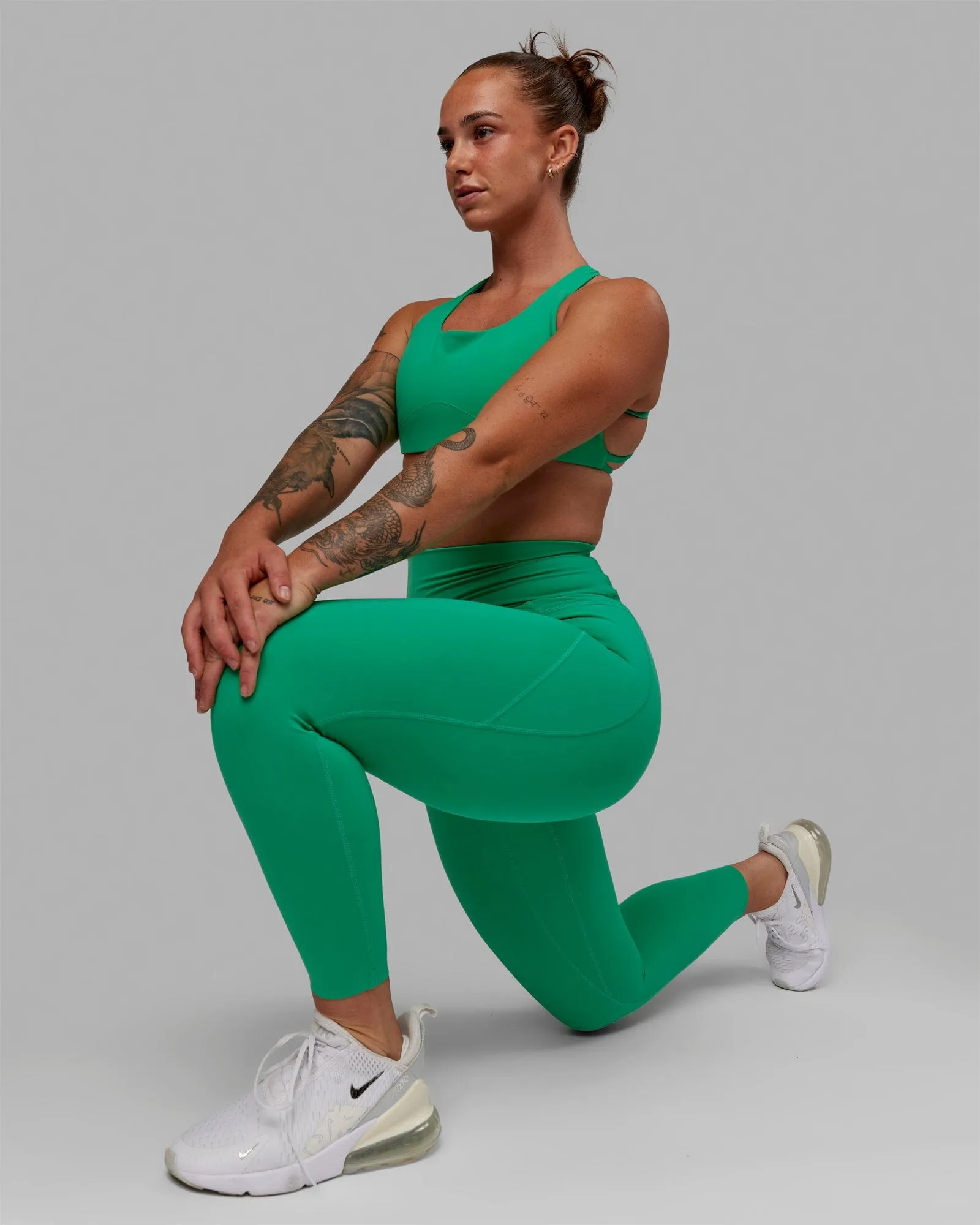 Elixir 7/8 Length Leggings With Pockets - Holly Green