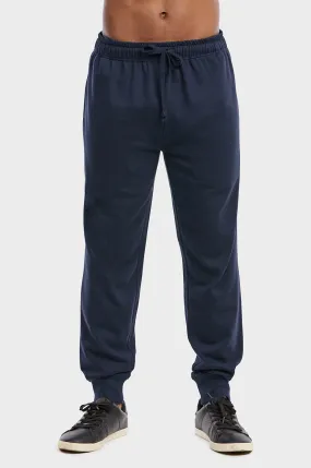 ET TU MEN'S LIGHTWEIGHT FLEECE JOGGER PANTS (SP1120E_NAVY)