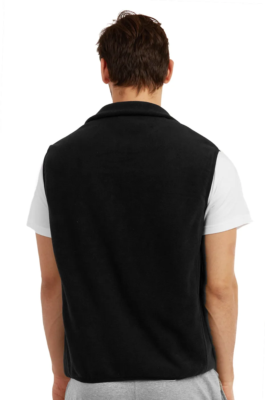 ET TU MEN'S POLAR FLEECE VEST (PF1500E_BLACK)