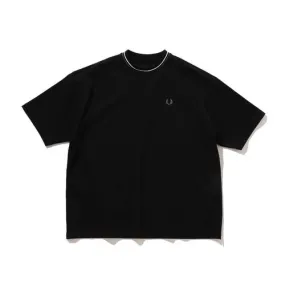 FRED PERRY × BEAMS Oversize Pique T-shirts Black