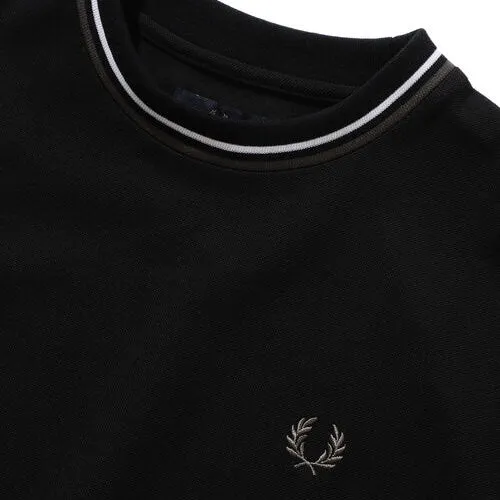 FRED PERRY × BEAMS Oversize Pique T-shirts Black