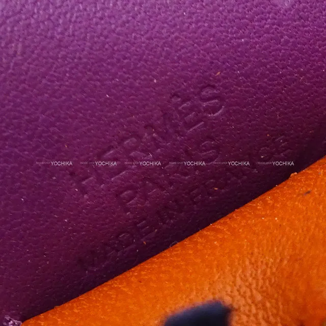 HERMES bag charm Rodeo Pegasus PM Cornaline/Bleu Saphir/Anemone Agneau Milo Stamp U[BRAND NEW][Authentic]