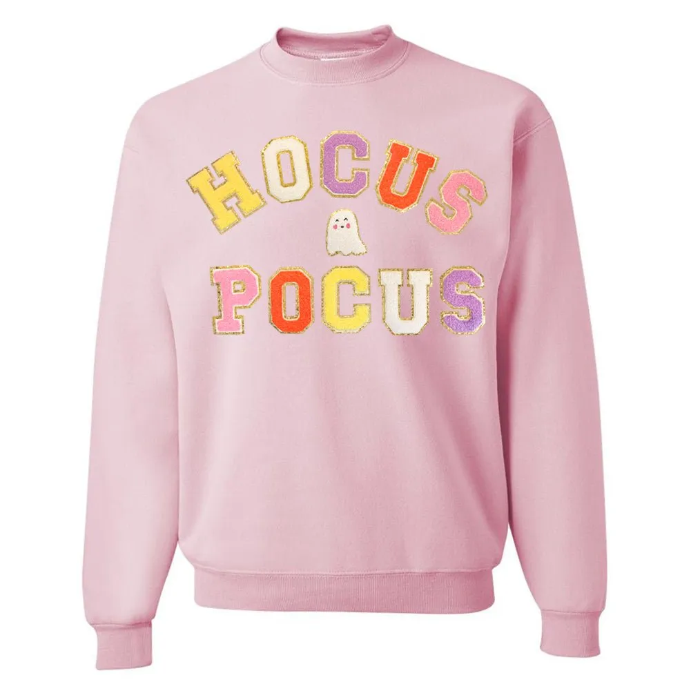 Hocus Pocus Letter Patch Crewneck Sweatshirt