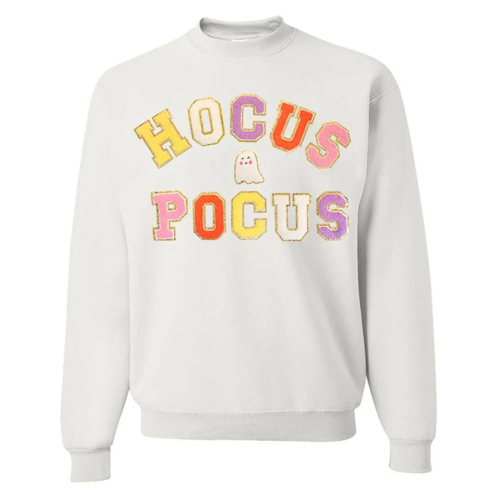 Hocus Pocus Letter Patch Crewneck Sweatshirt