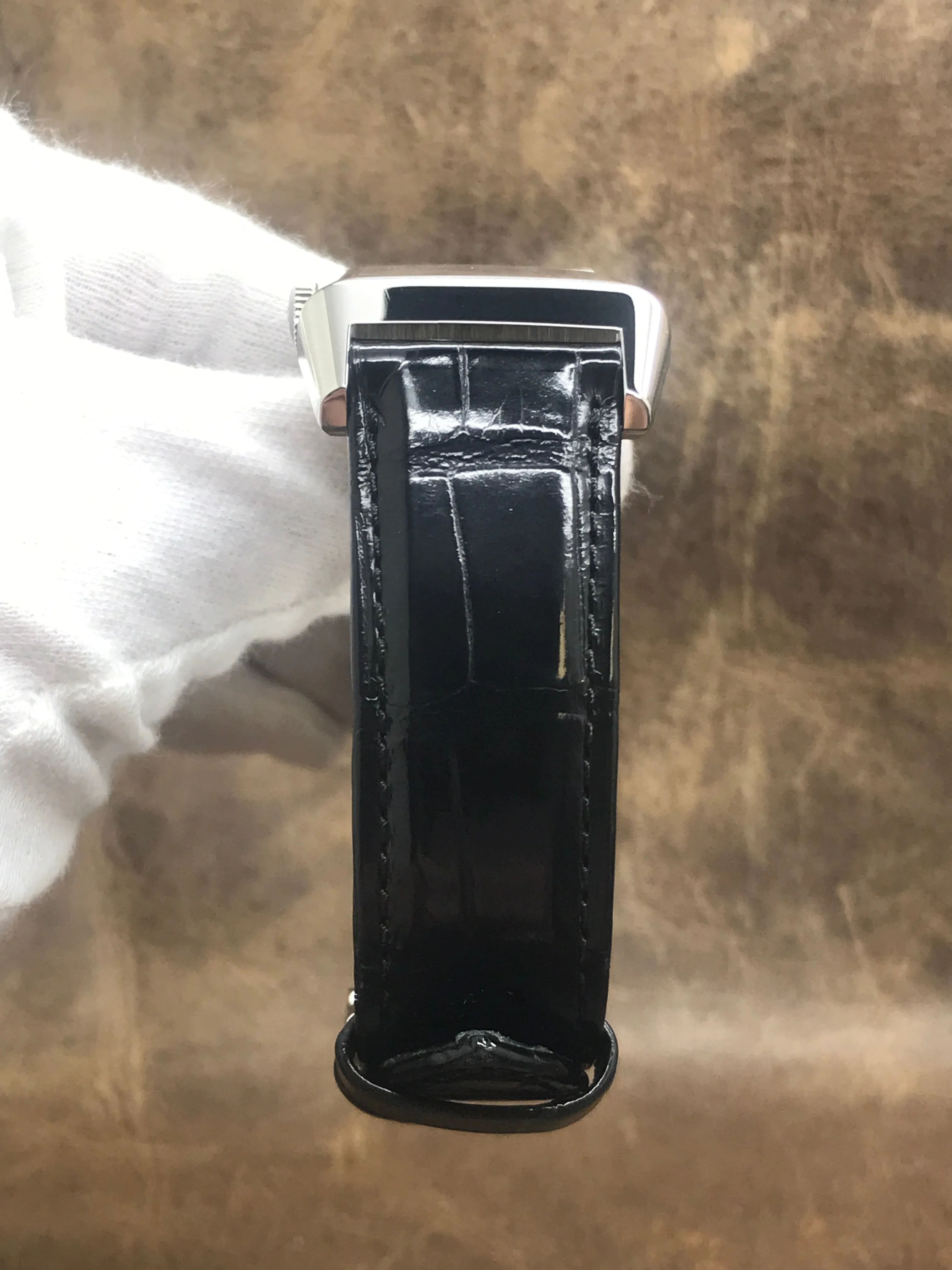 Jaeger-Lecoultre Reverso Classic Duoface Day Night 215.8.D4 Q3848420 Silver & Black Dial Hand Wind Men's Watch