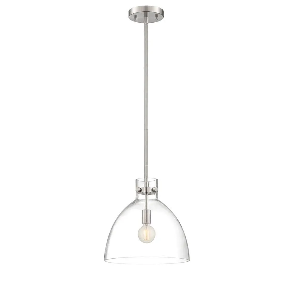 Lenox 1 Light Pendant - Satin Nickel