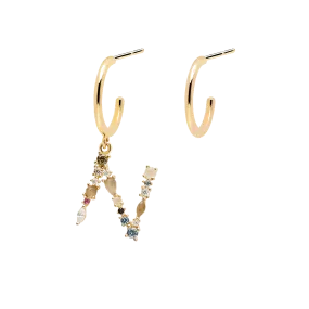 Letter N Earrings