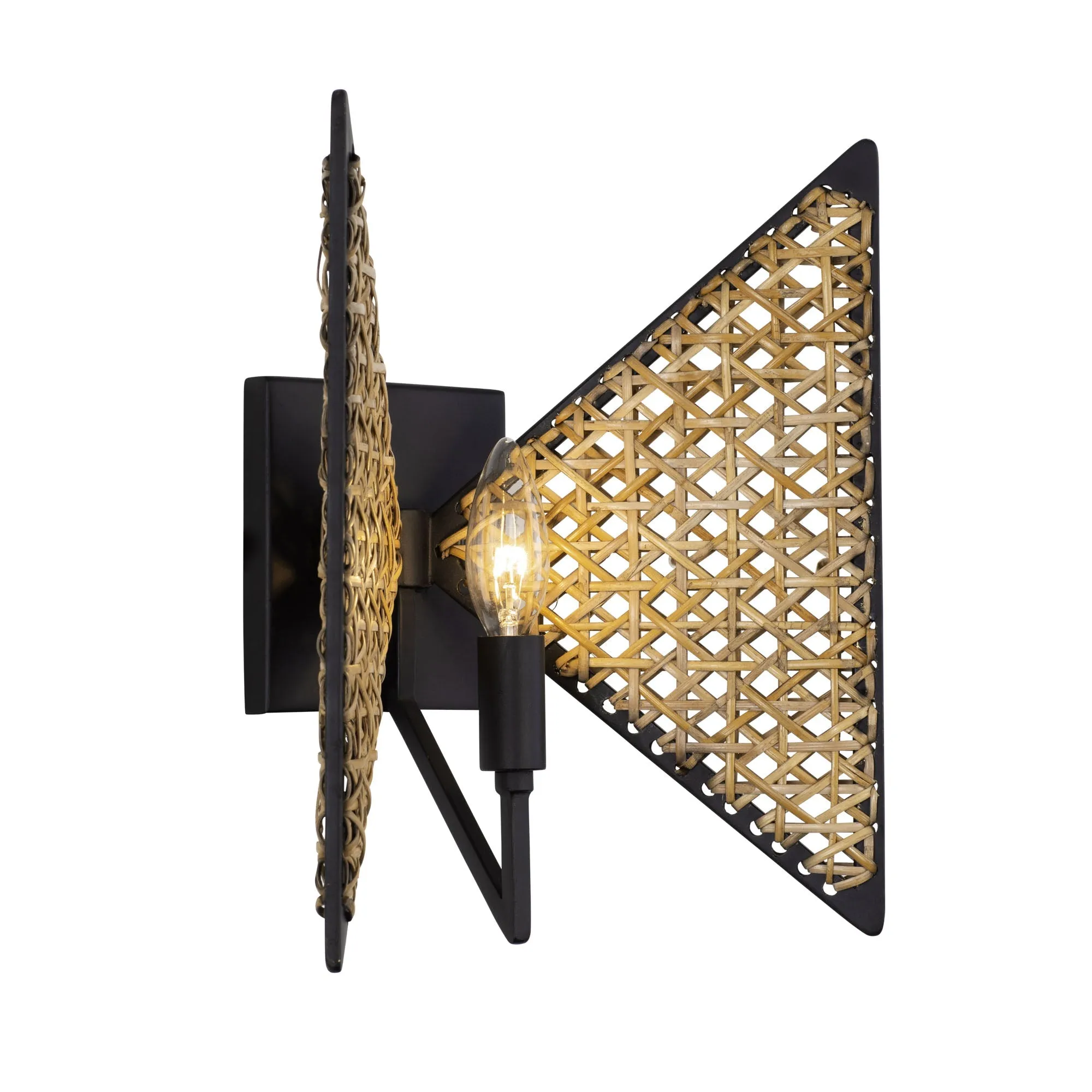 Machina 379W01MBS 1-Light Wall Sconce - Matte Black/Sulihiya