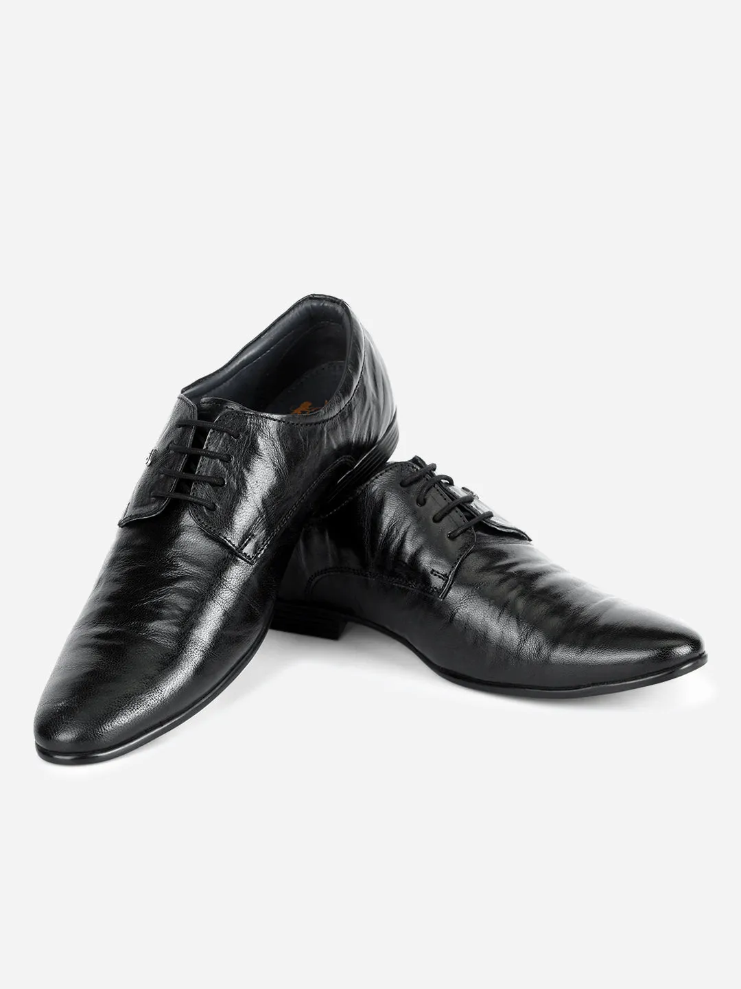 Men's Black Texture Finish Lace Up Formal  (ID2185)