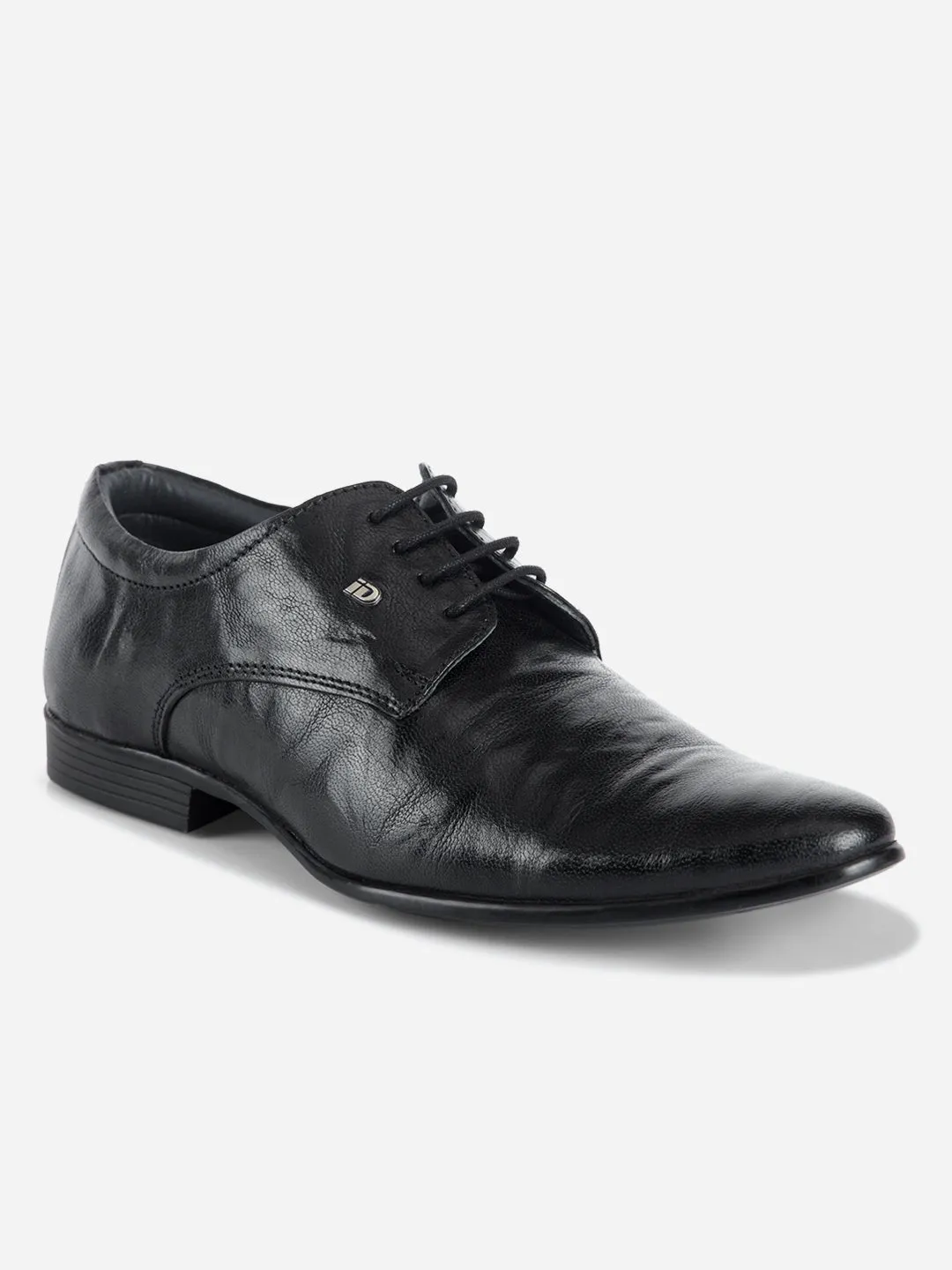 Men's Black Texture Finish Lace Up Formal  (ID2185)