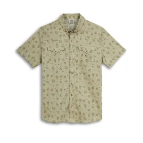 Men's S/S Western Prickly Quail Snap Shirt