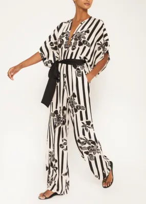 Natasha Black & White Jumpsuit