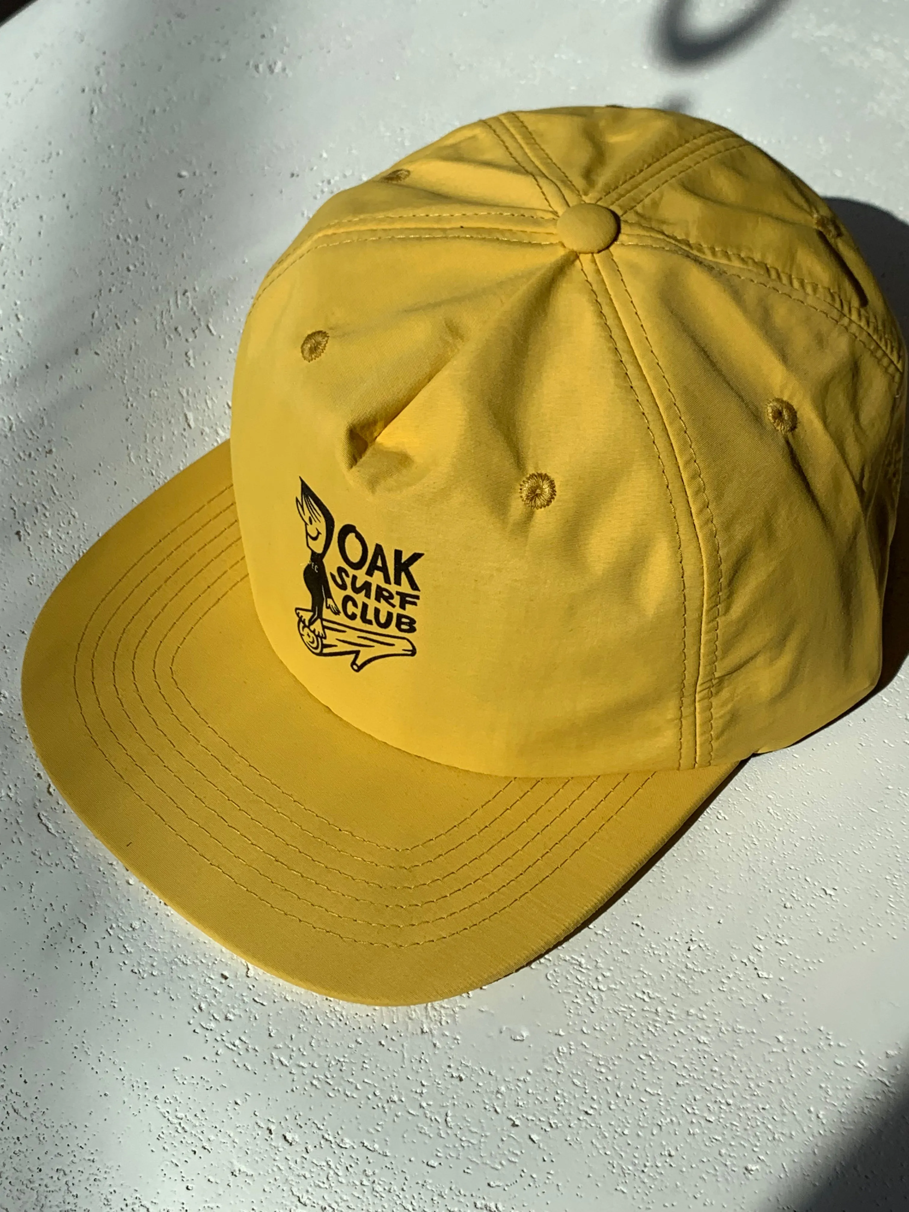 OAK SURF CLUB NYLON GROVER HAT - YELLOW