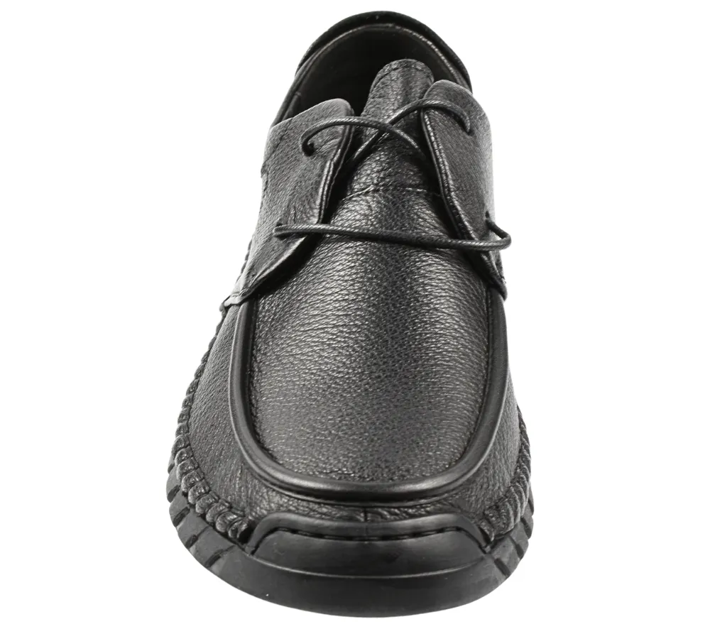 Pantofi casual, barbati, MELS, 83053 negru, piele naturala