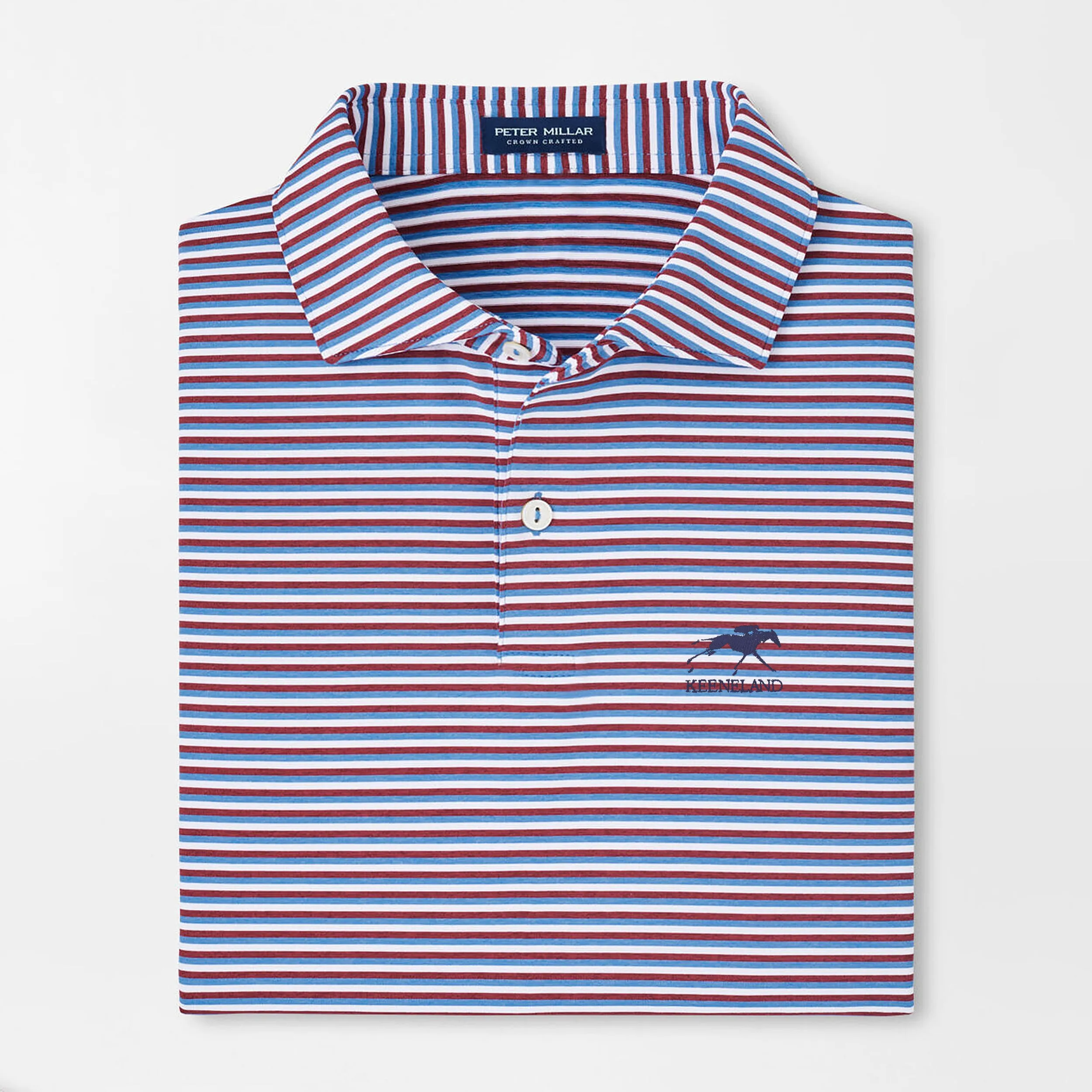 Peter Millar Keeneland Men's Milton Stripe Performance Polo