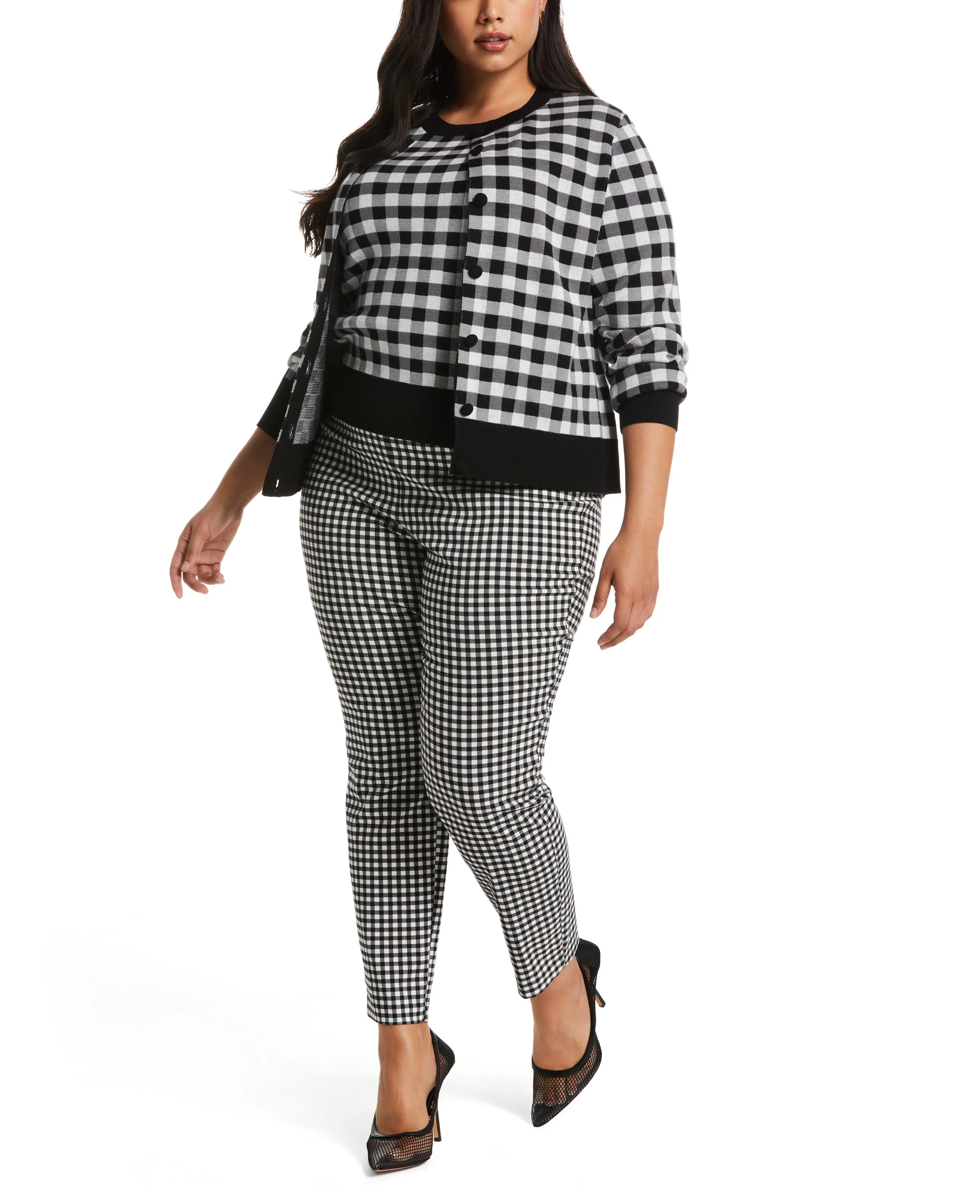 Plus Size Comfort Fit Double Zip Pull-On Pant